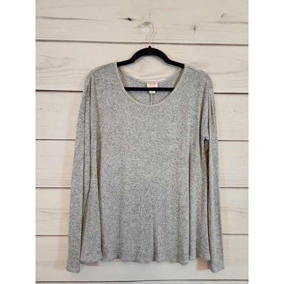 Mossimo Supply Co. Women's‎ Gray Solid Basic Long Sleeve Tunic Top Size M - Picture 1 of 6
